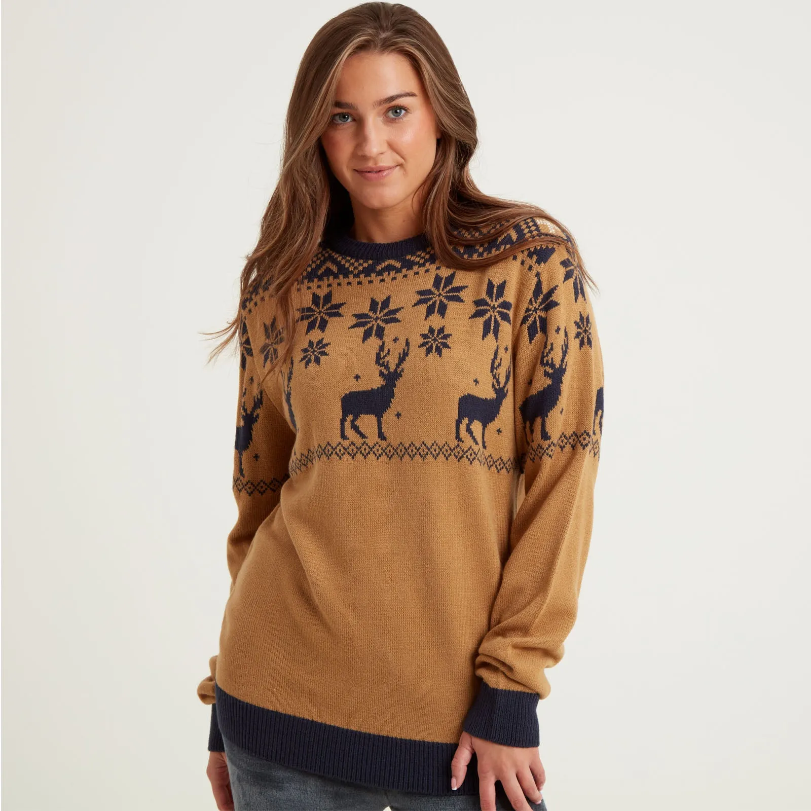 Snuggaroo Fair Isle Reindeer Christmas Jumper