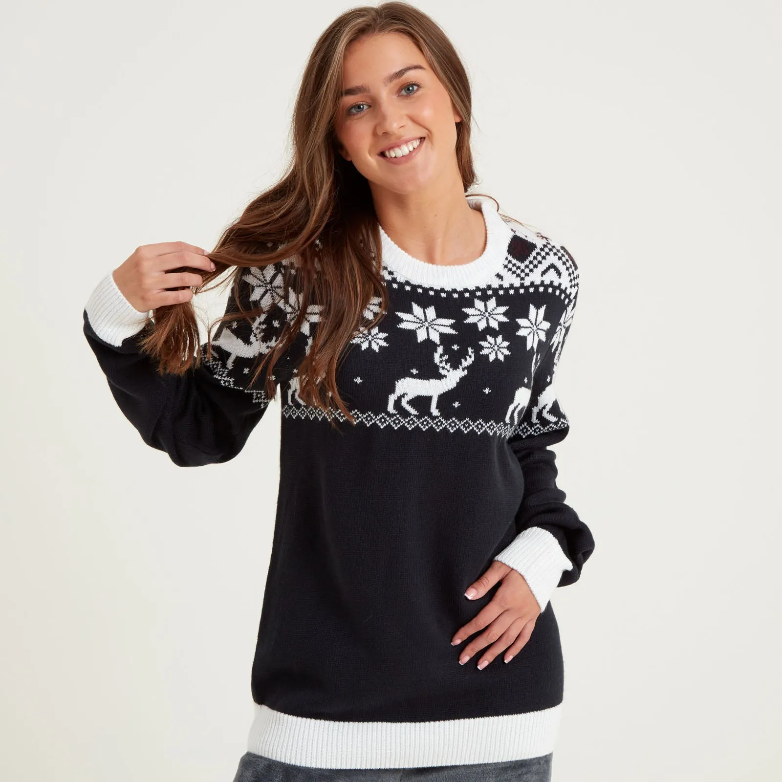 Snuggaroo Fair Isle Reindeer Christmas Jumper