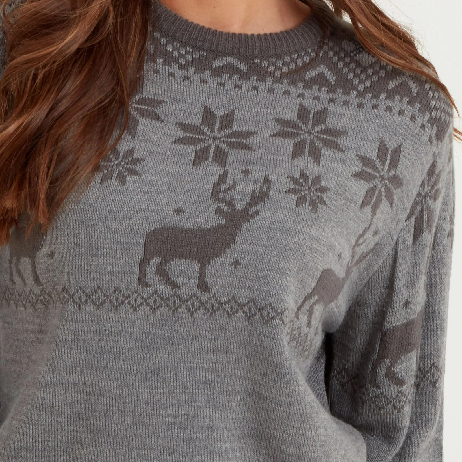 Snuggaroo Fair Isle Reindeer Christmas Jumper