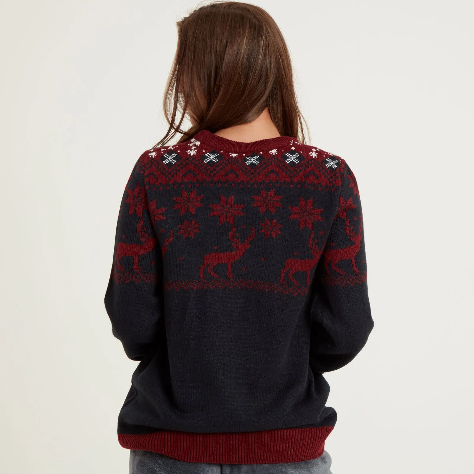 Snuggaroo Fair Isle Reindeer Christmas Jumper