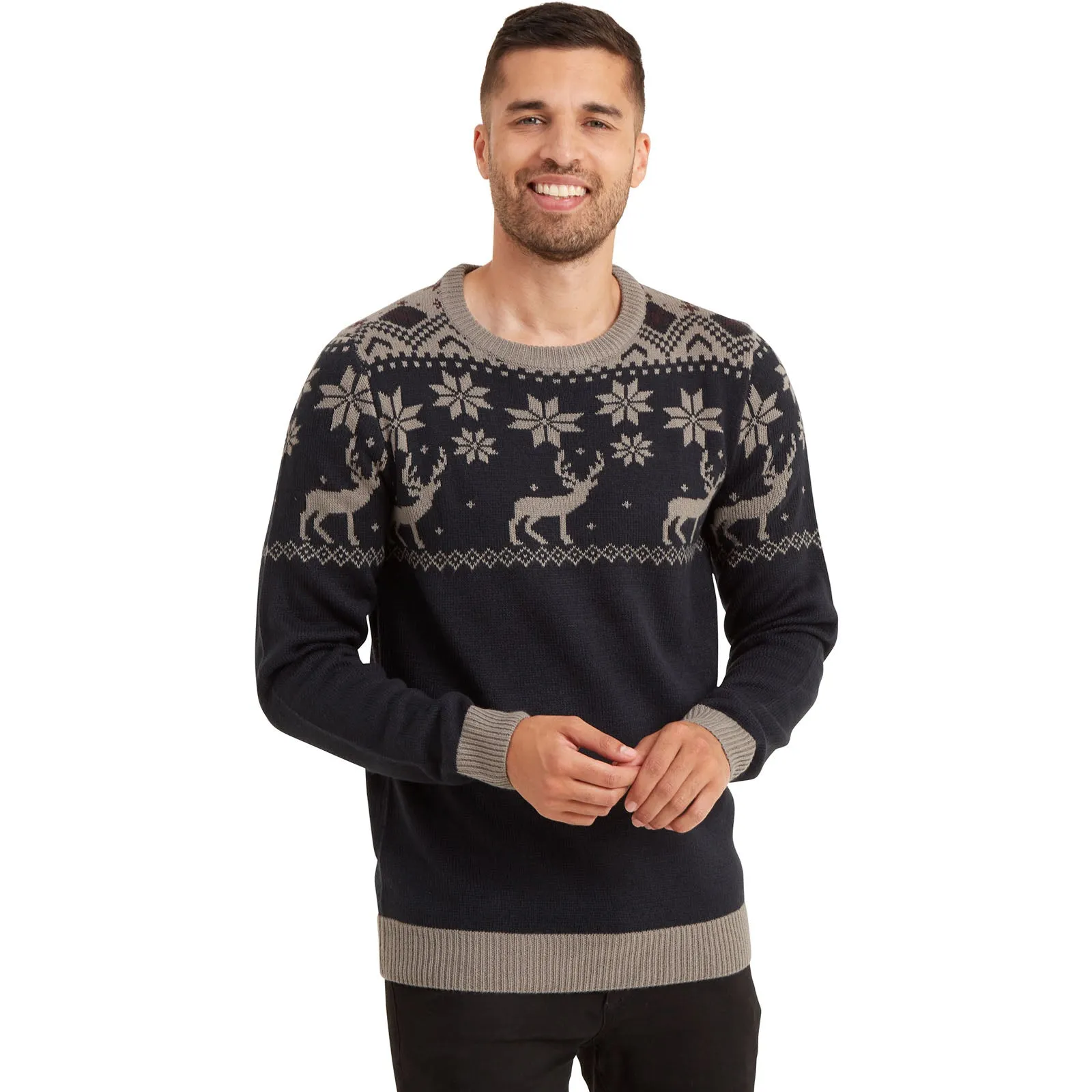 Snuggaroo Fair Isle Reindeer Christmas Jumper