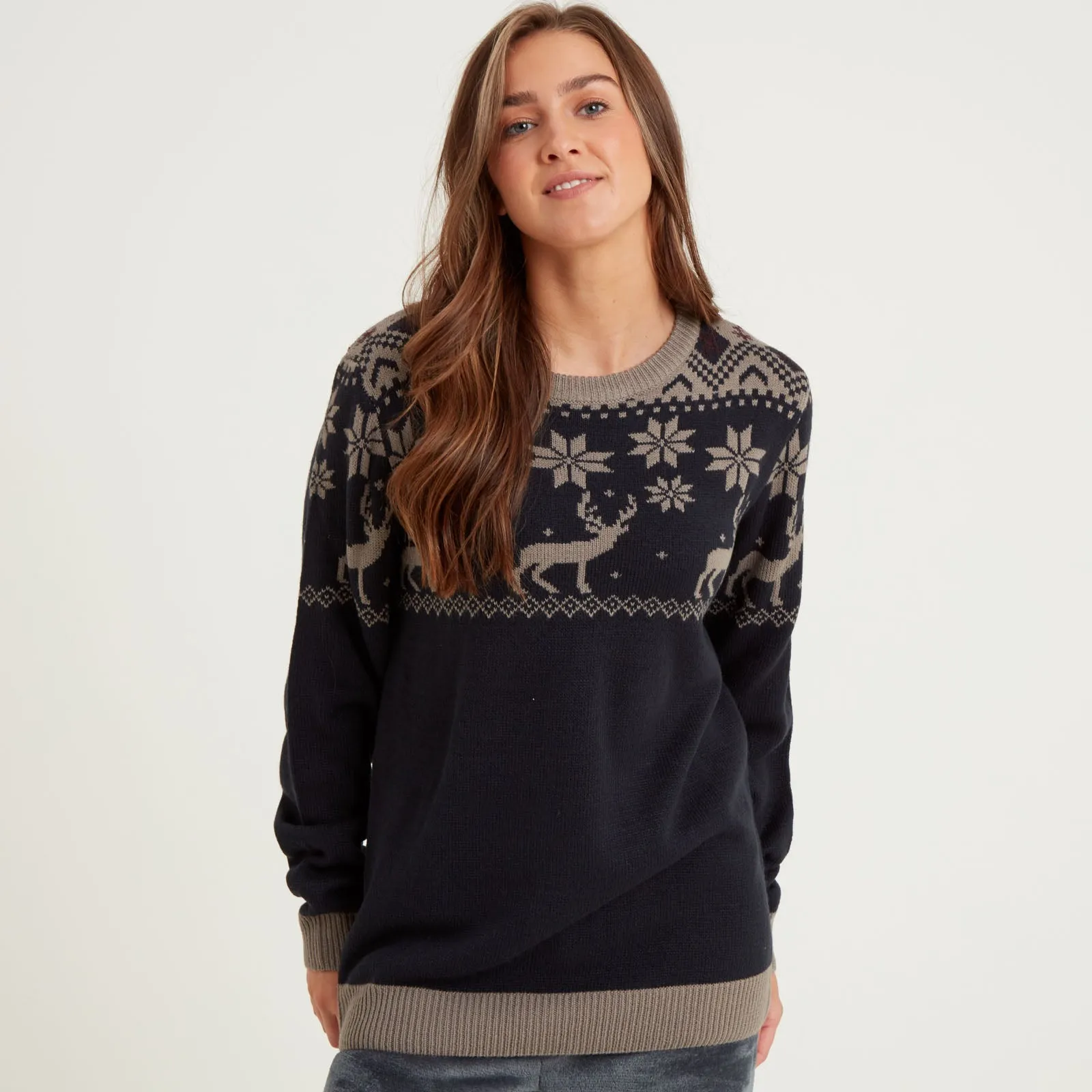 Snuggaroo Fair Isle Reindeer Christmas Jumper