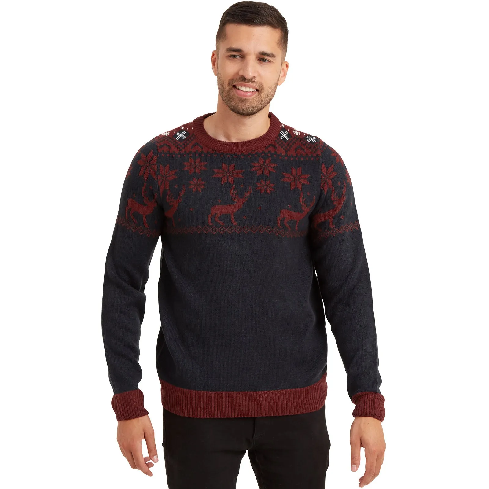 Snuggaroo Fair Isle Reindeer Christmas Jumper