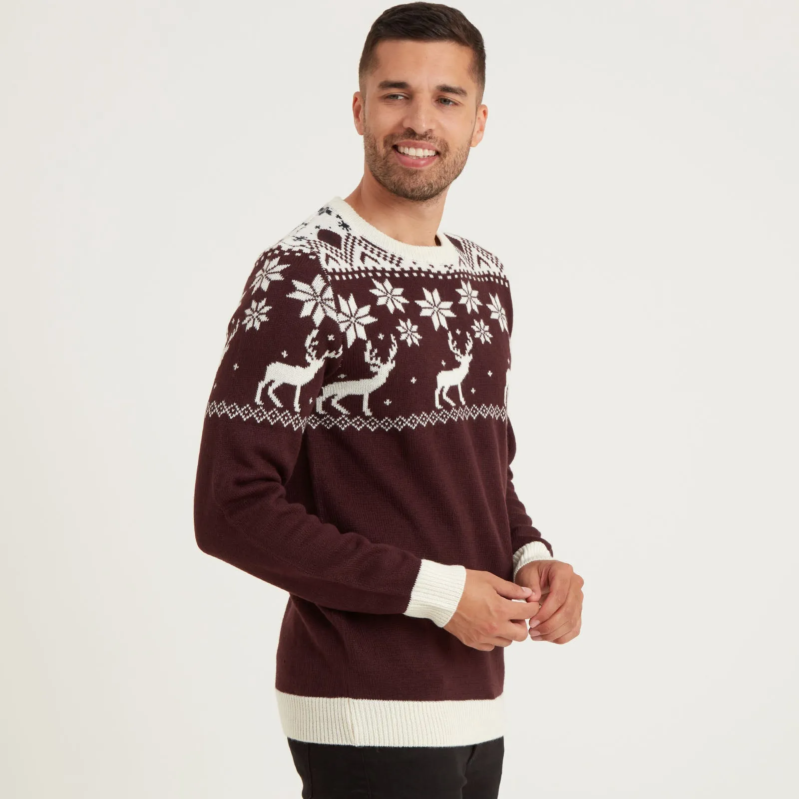 Snuggaroo Fair Isle Reindeer Christmas Jumper