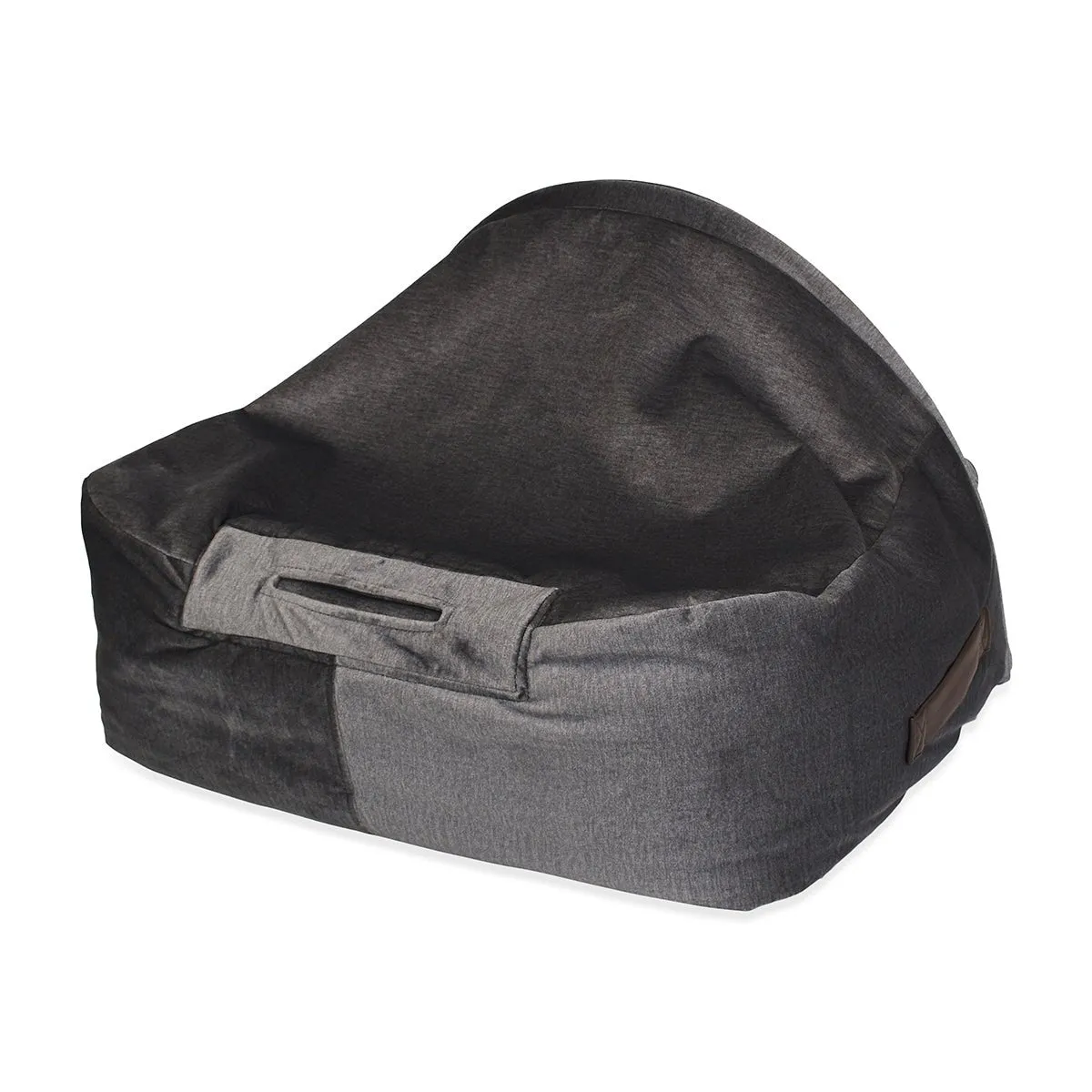 Snuggle Cave Pet Bed - Graphite Grey Velvet