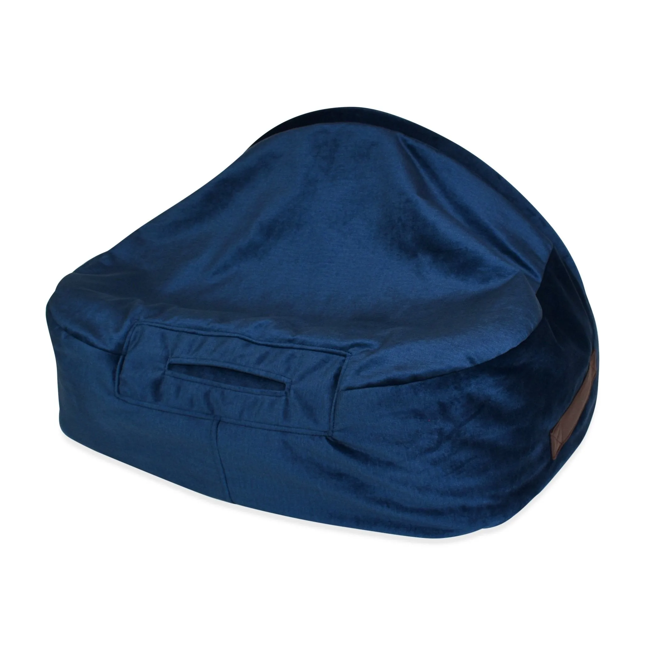 Snuggle Cave Pet Bed - Midnight Blue Velvet