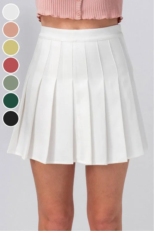 Steffi Pleated Tennis Skirt