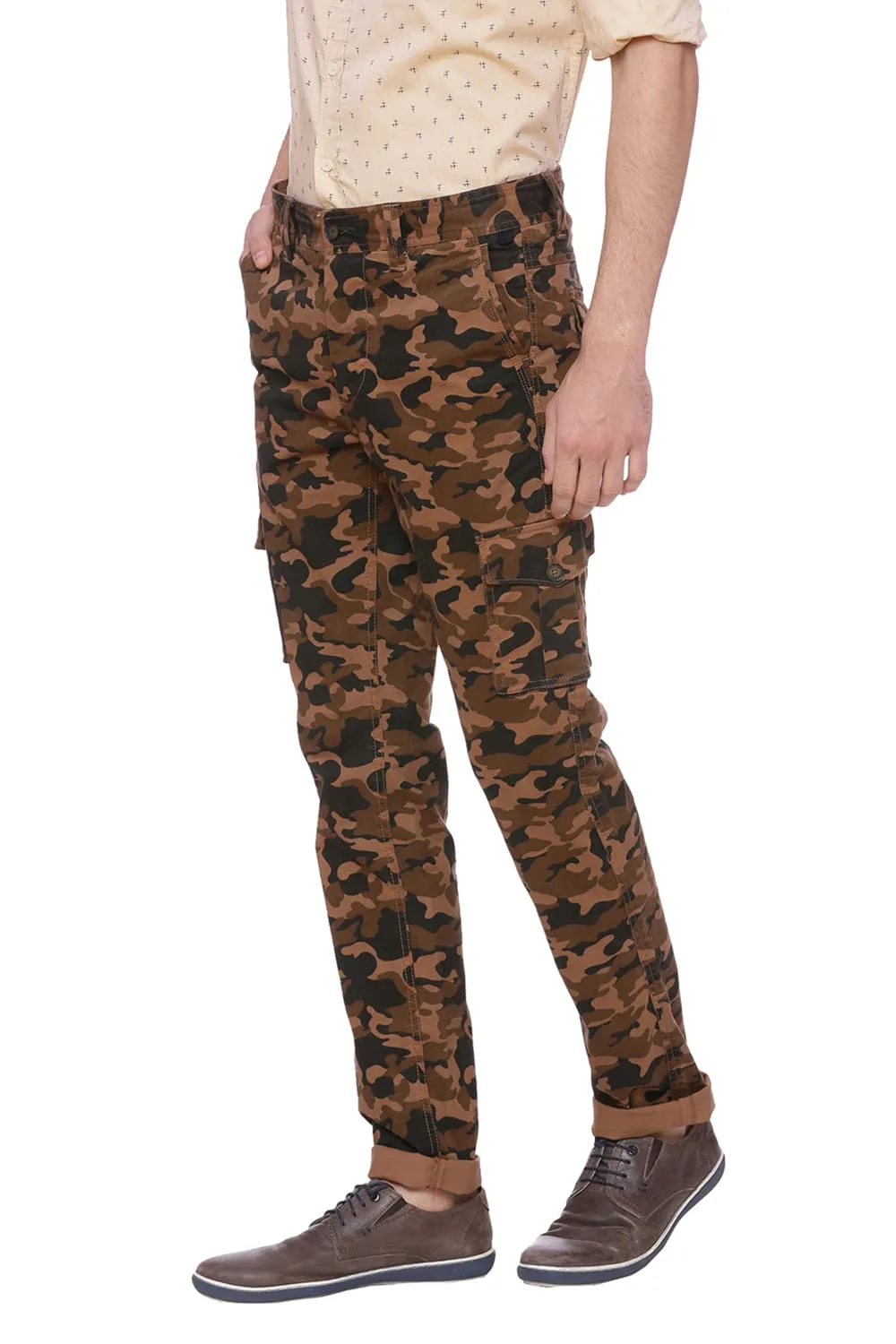 Tapered Fit Cargo Stretch Trouser