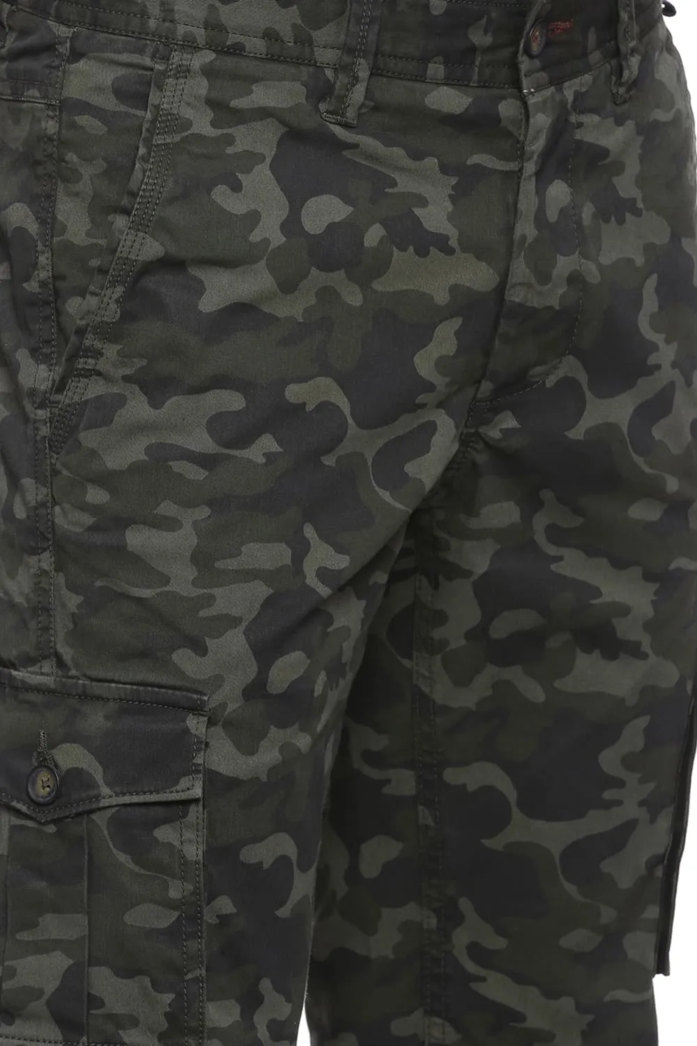 Tapered Fit Cargo Stretch Trouser