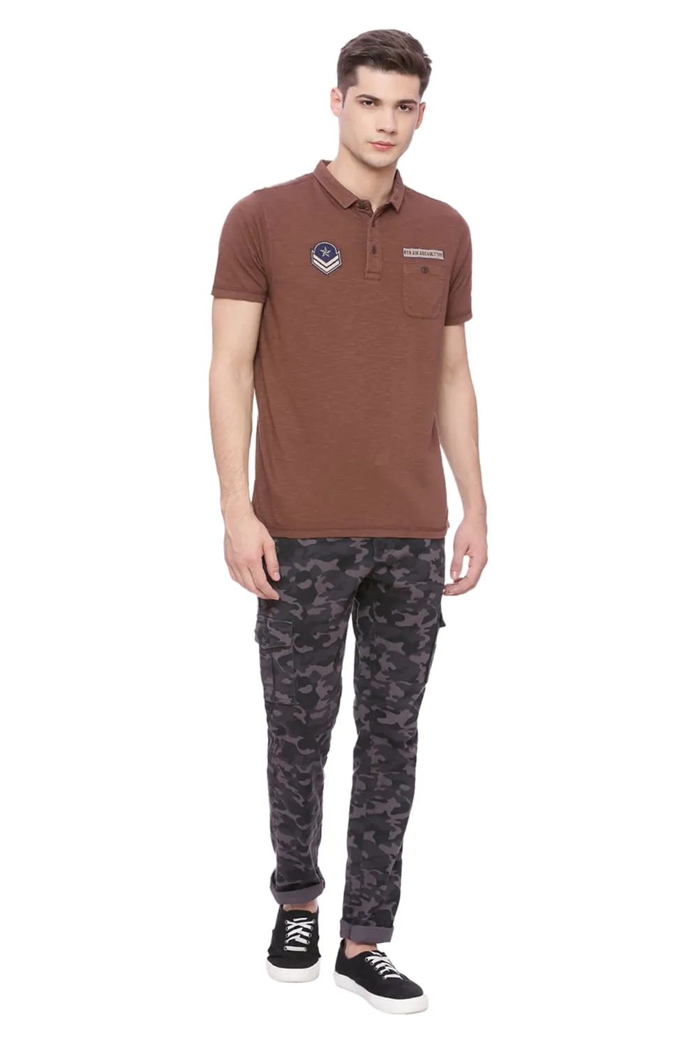 Tapered Fit Cargo Stretch Trouser