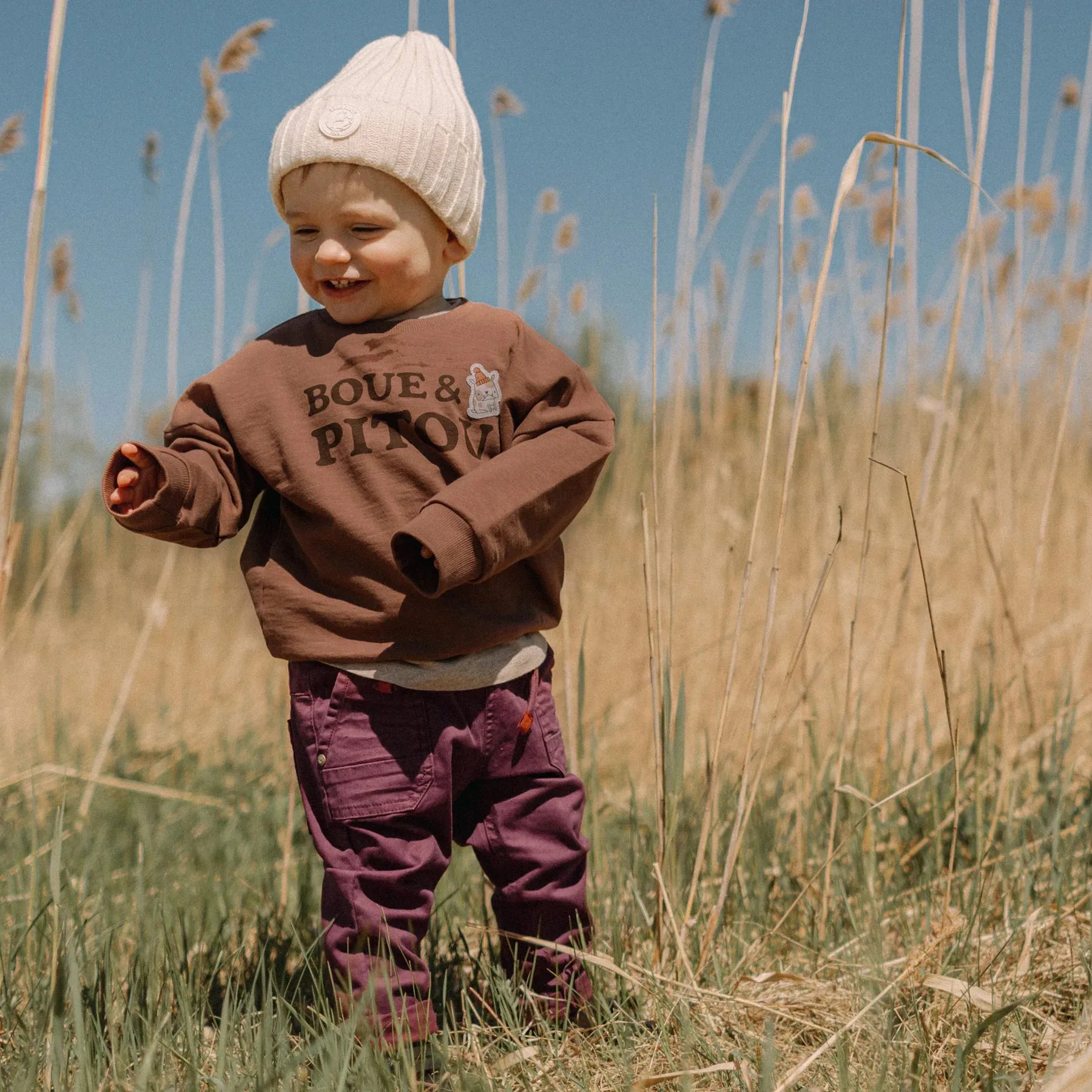 The Aster Cargo Pants - Mauve - BABY