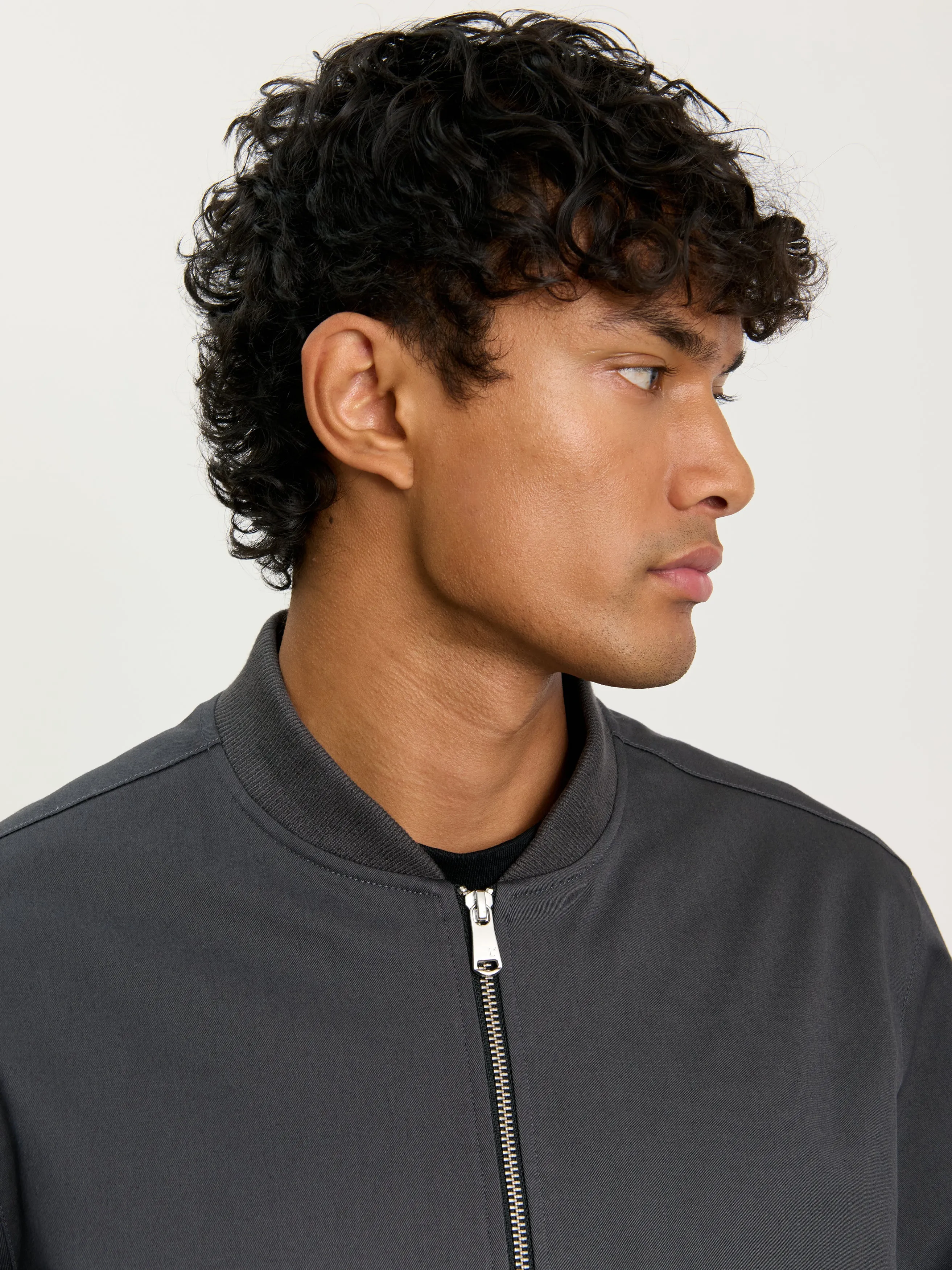 The City Bomber Jacket || Slate Grey