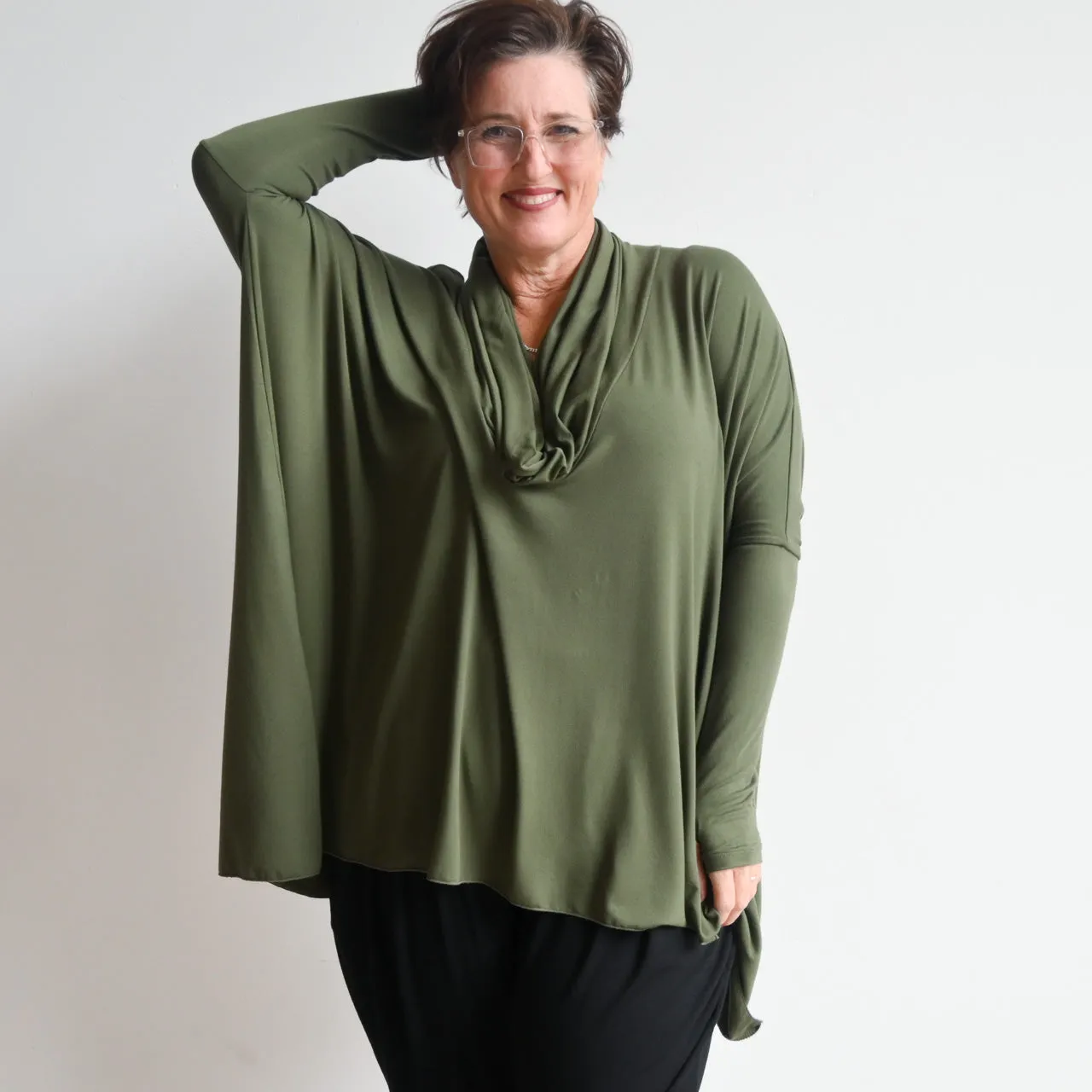 The Glider Poncho Tee in Bamboo