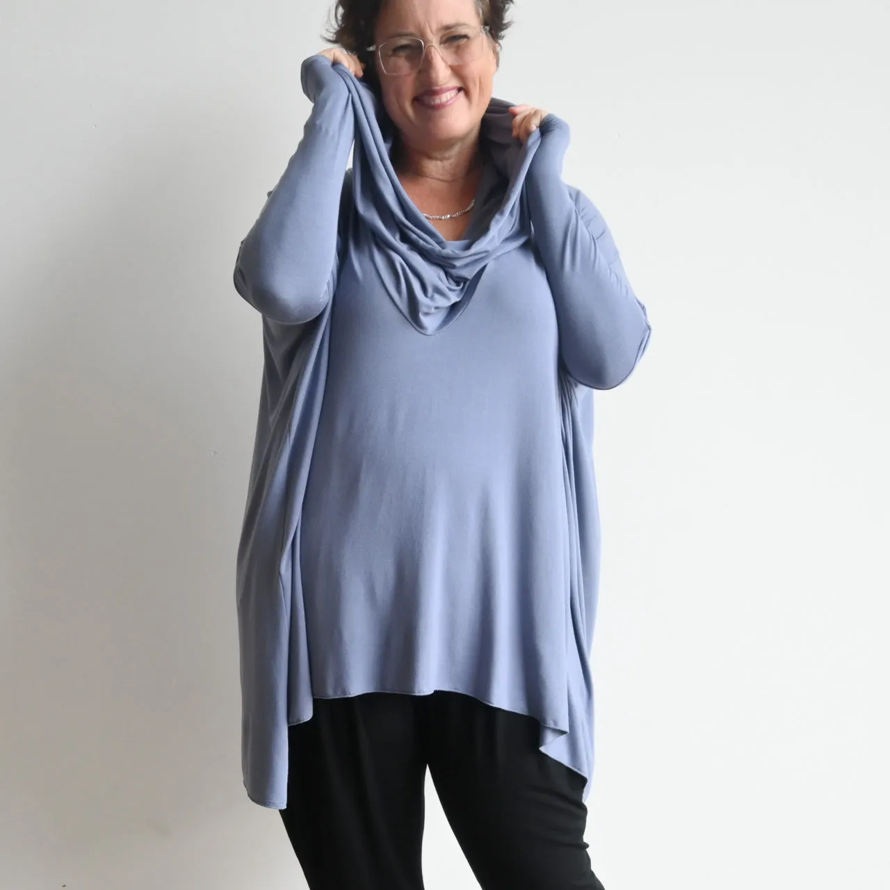 The Glider Poncho Tee in Bamboo