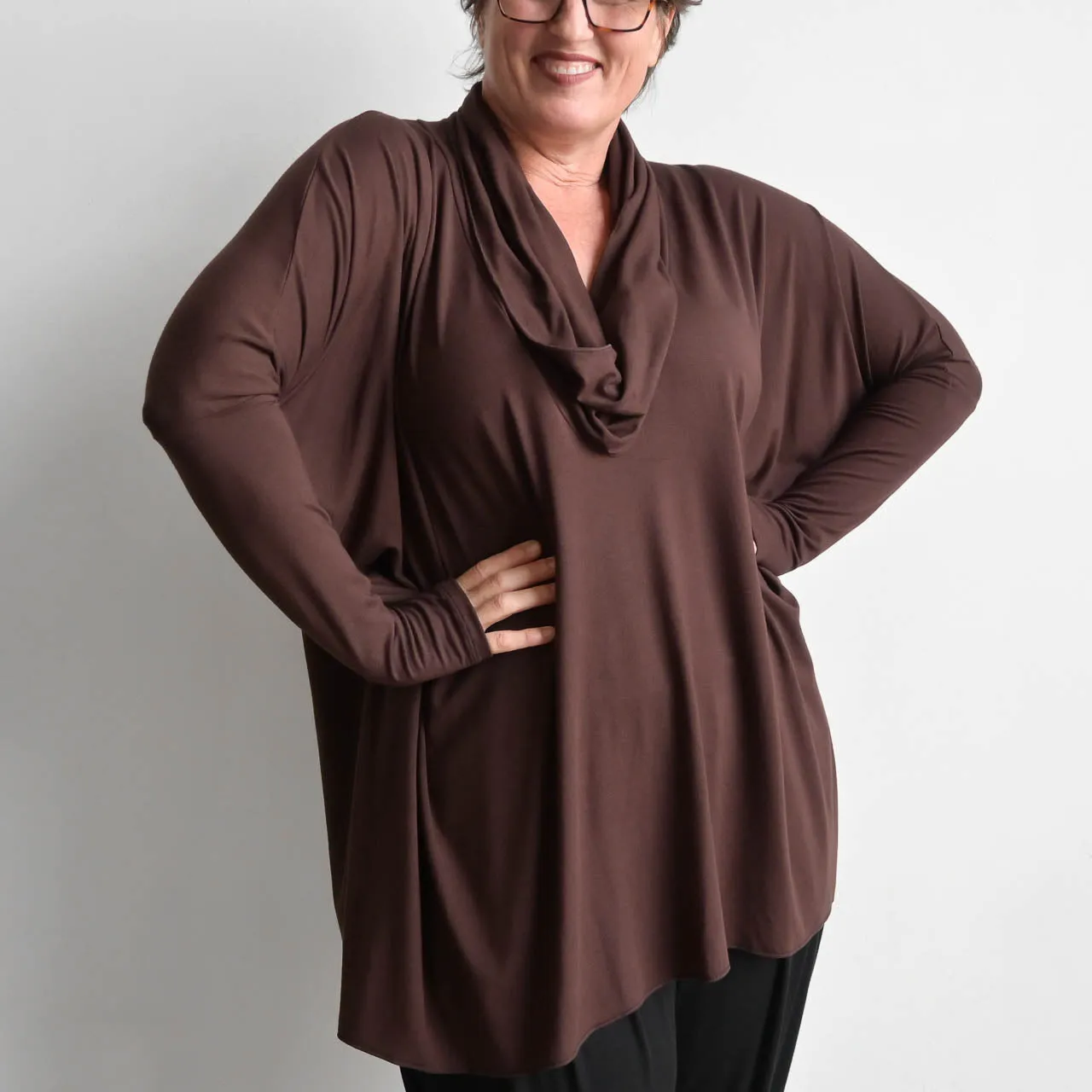 The Glider Poncho Tee in Bamboo