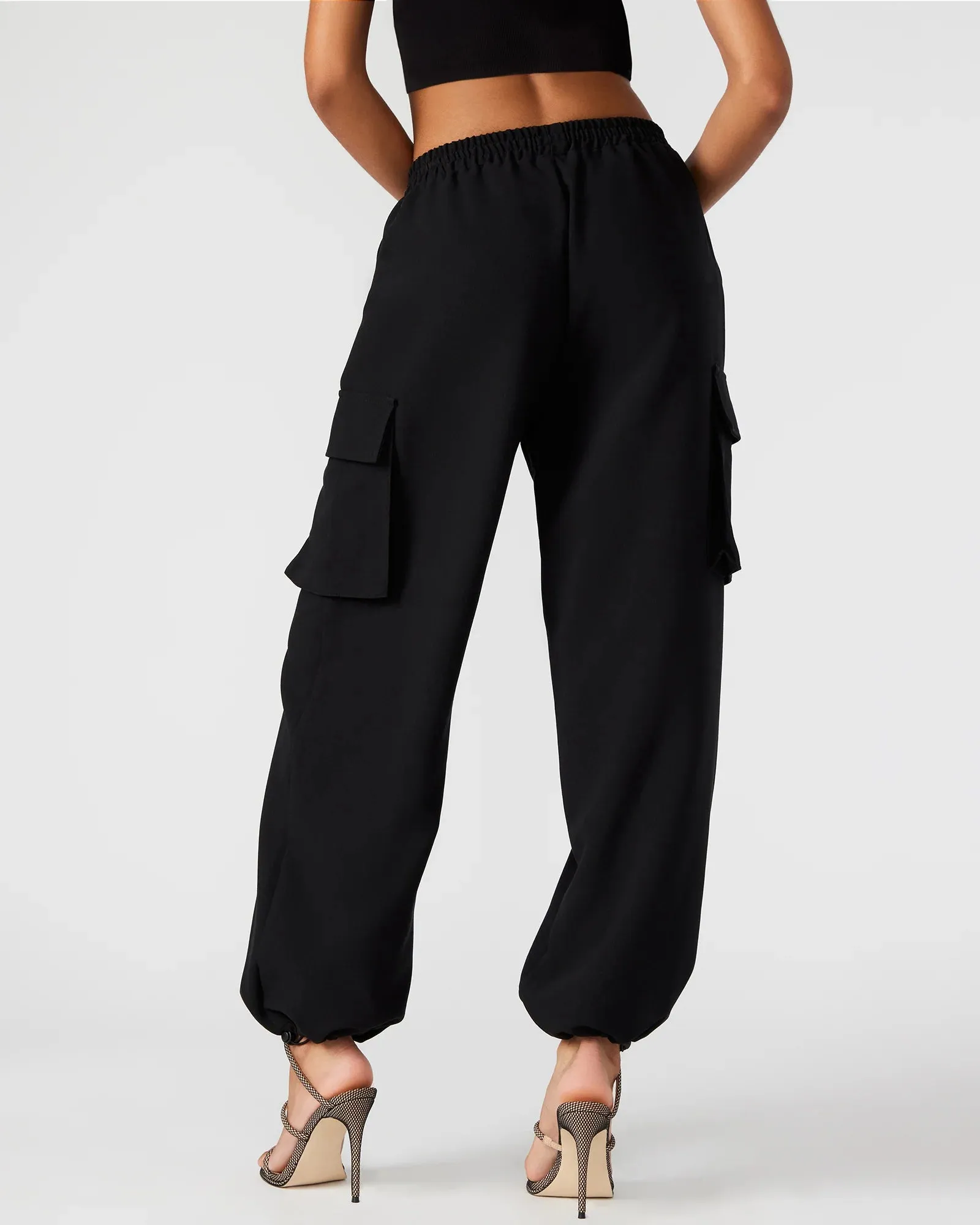 The Themis Cargo Pant by Steve Madden - Black