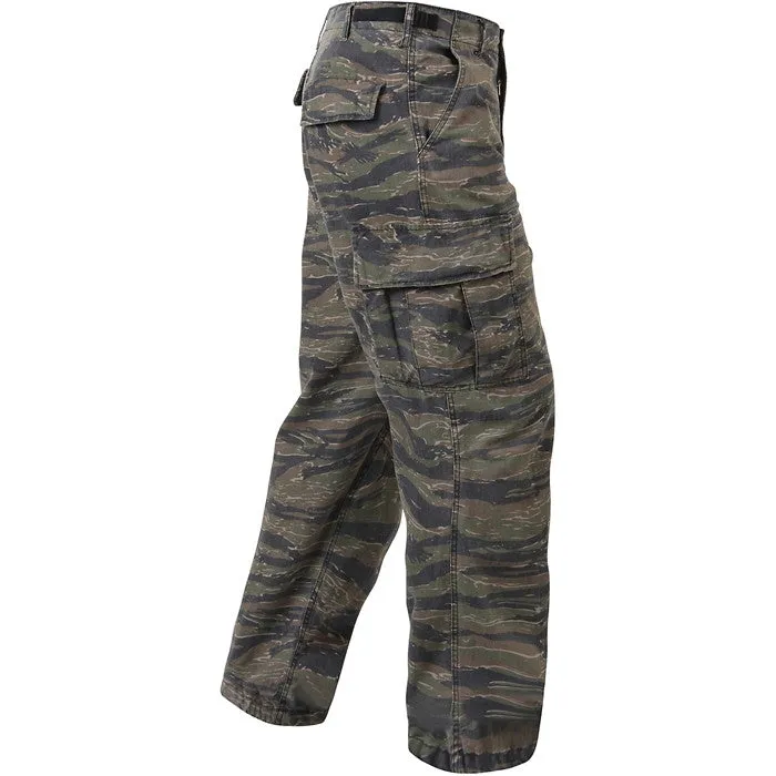 Tiger Stripe Camouflage - Military Vintage Vietnam Fatigue Pants