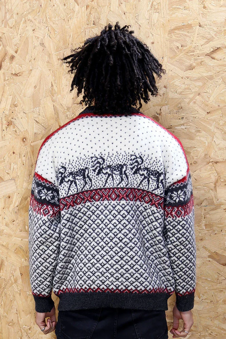 Traditional Nordic Reindeer Christmas Jumper