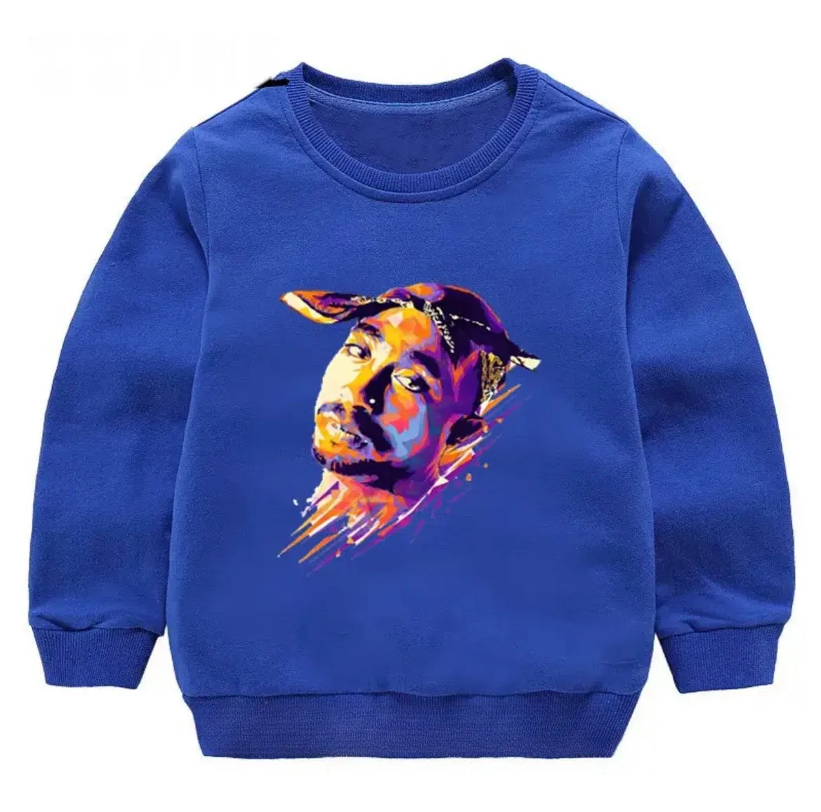 Tupac Watercolour Crewneck Sweater - Kids