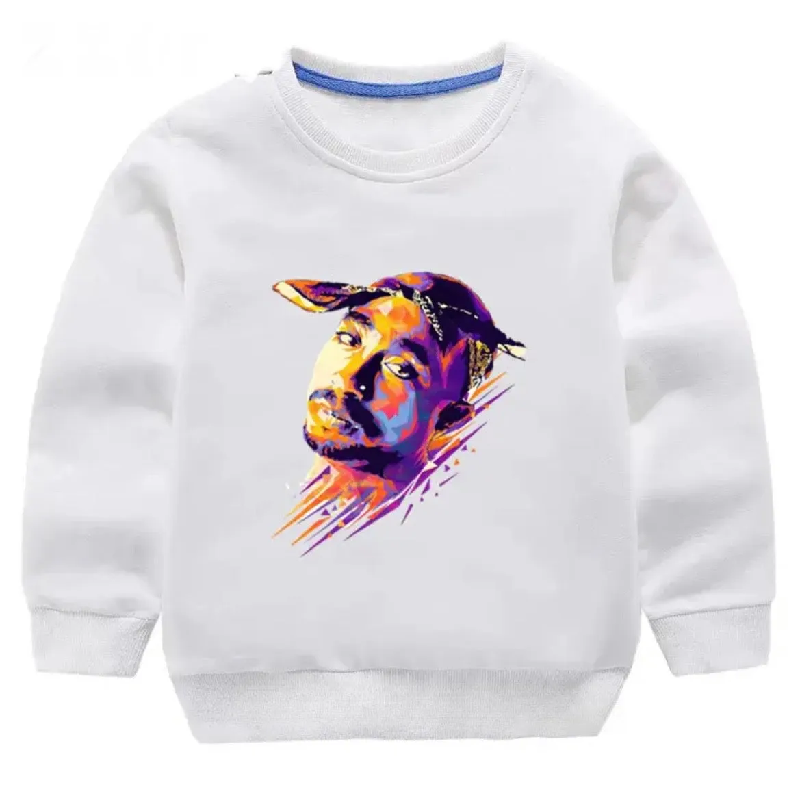 Tupac Watercolour Crewneck Sweater - Kids