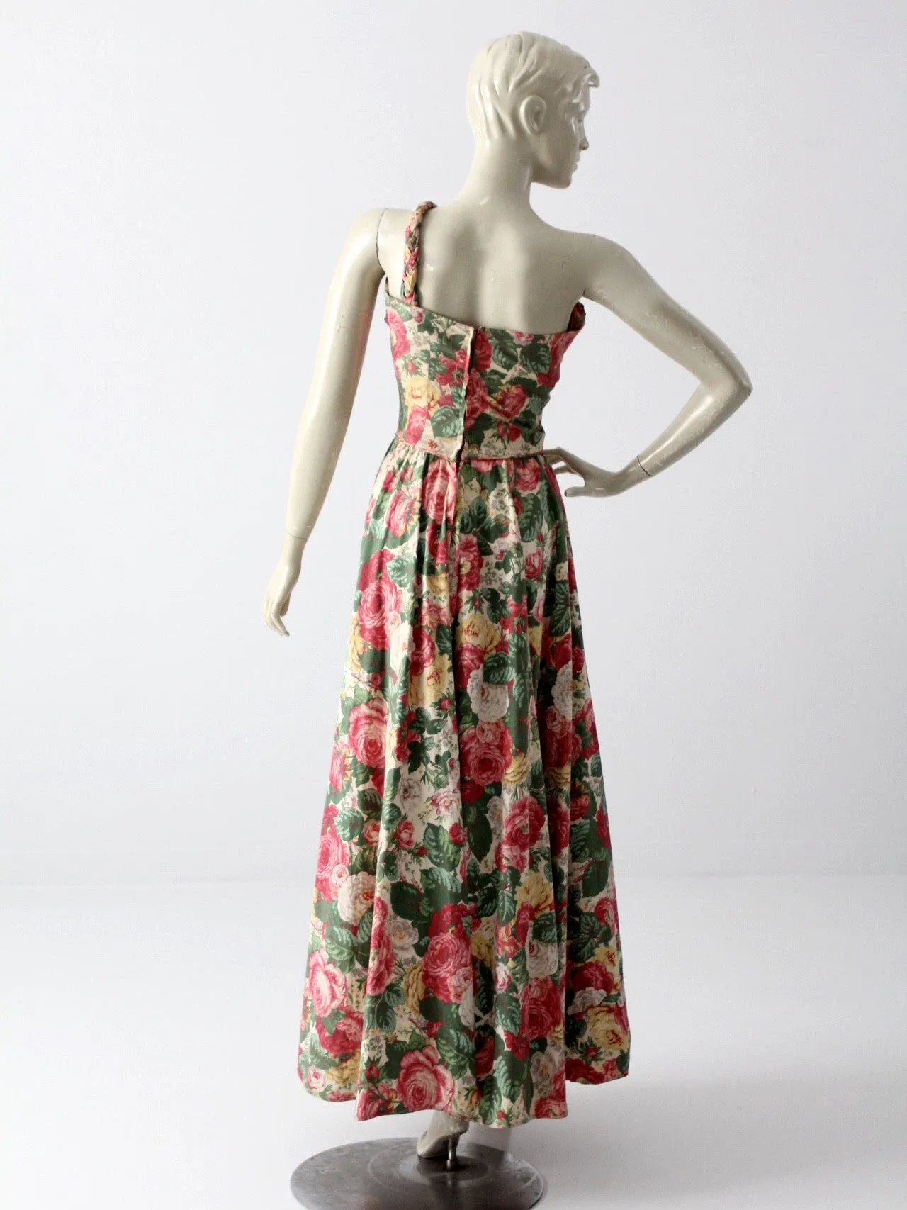 vintage 1940s maxi dress