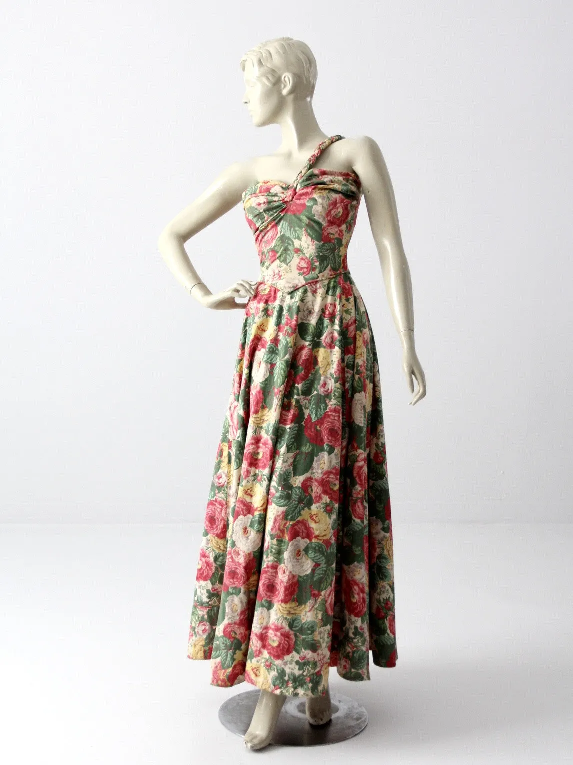 vintage 1940s maxi dress