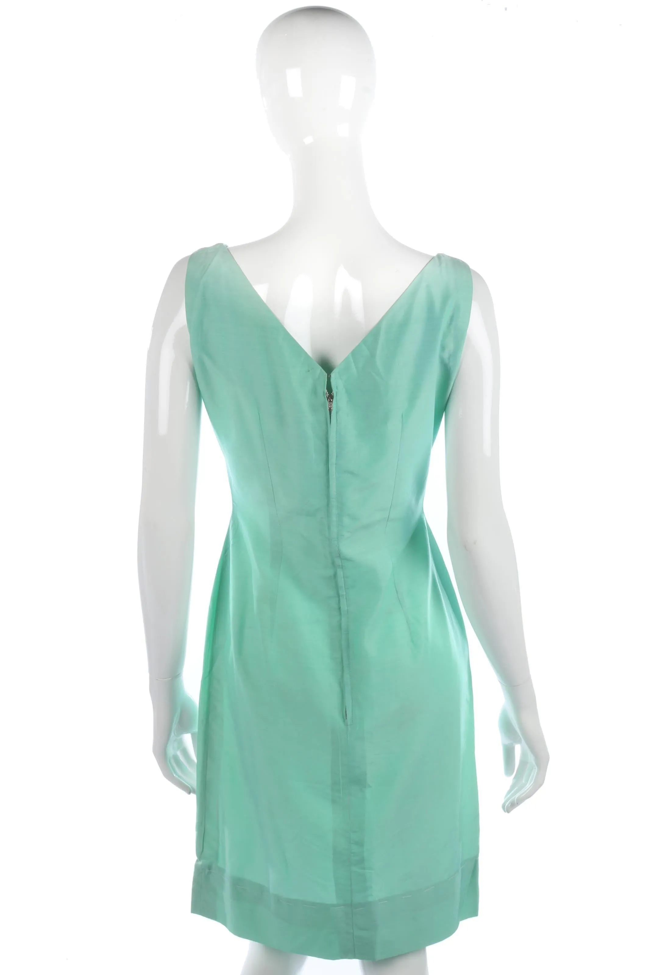 Vintage green cotton dress size S