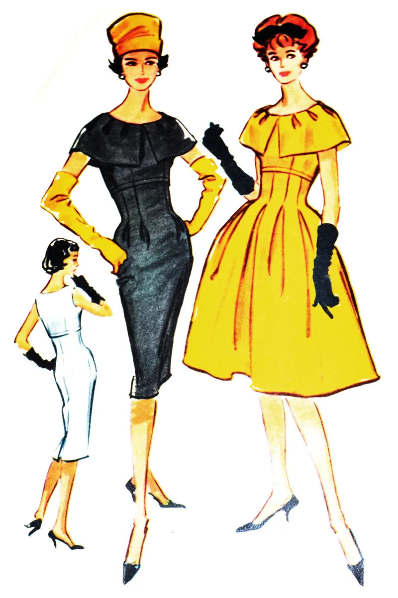 Vintage McCall's 4842 1950s dress pattern 32B