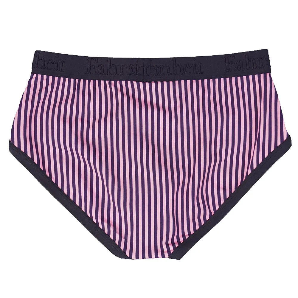 Wayne Brief | Vertical Stripe Pink/Navy