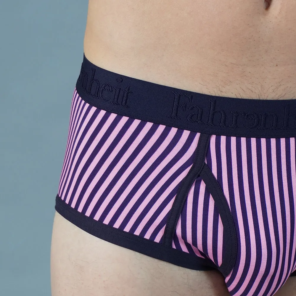 Wayne Brief | Vertical Stripe Pink/Navy