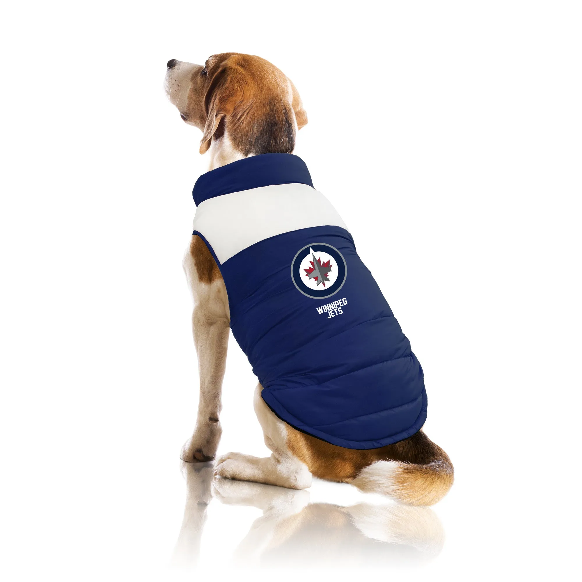 Winnipeg Jets Pet Parka Puff Vest