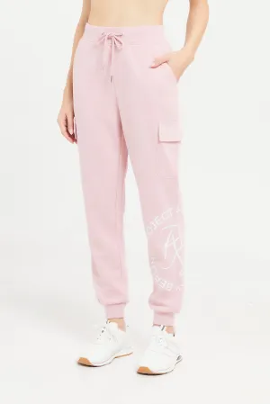 Women Pink Jogger With Utility Pockets