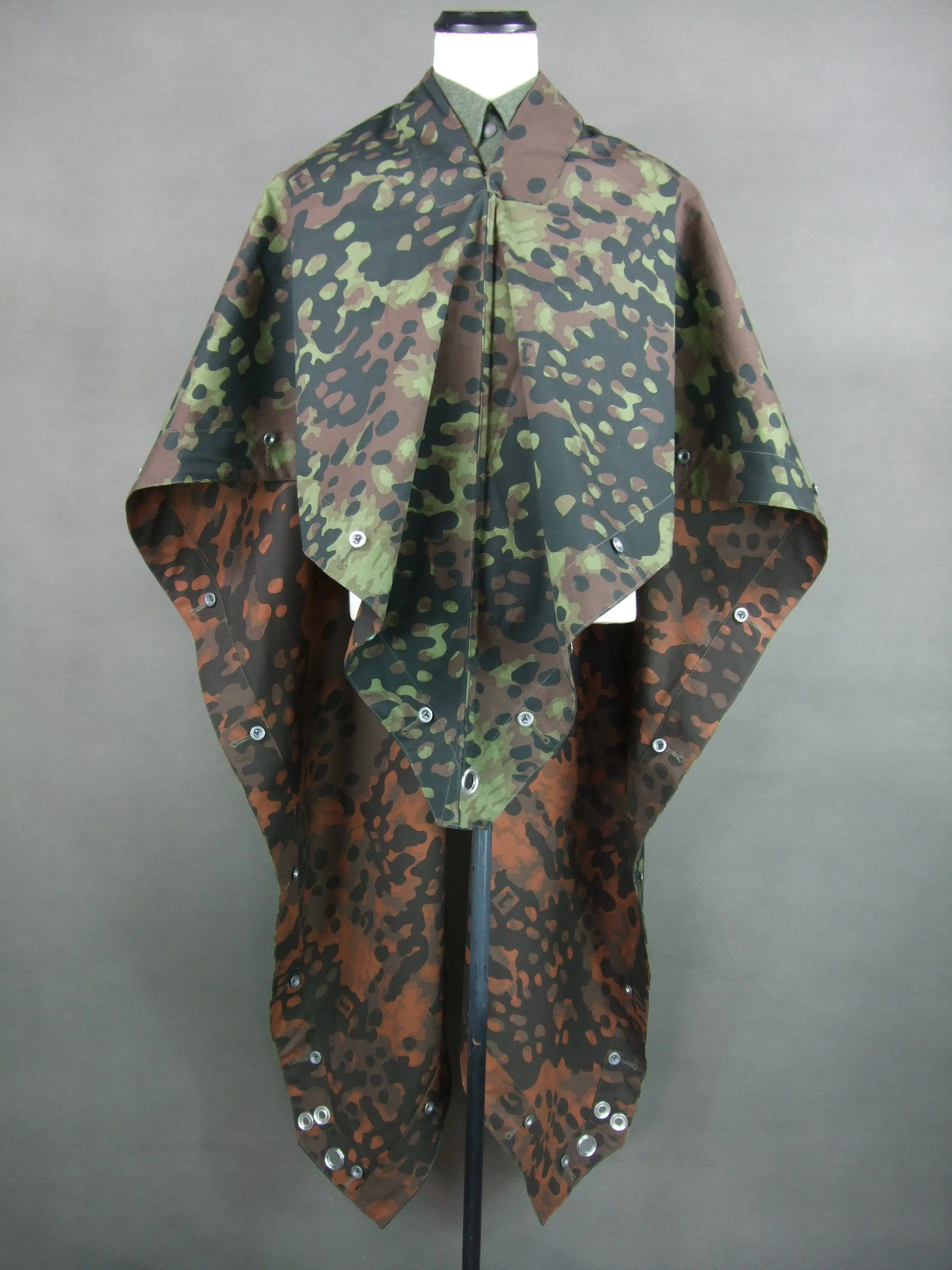 WWII German Plane Tree No.1  Camo Zeltbahn Reversible Quarter & Poncho Tent