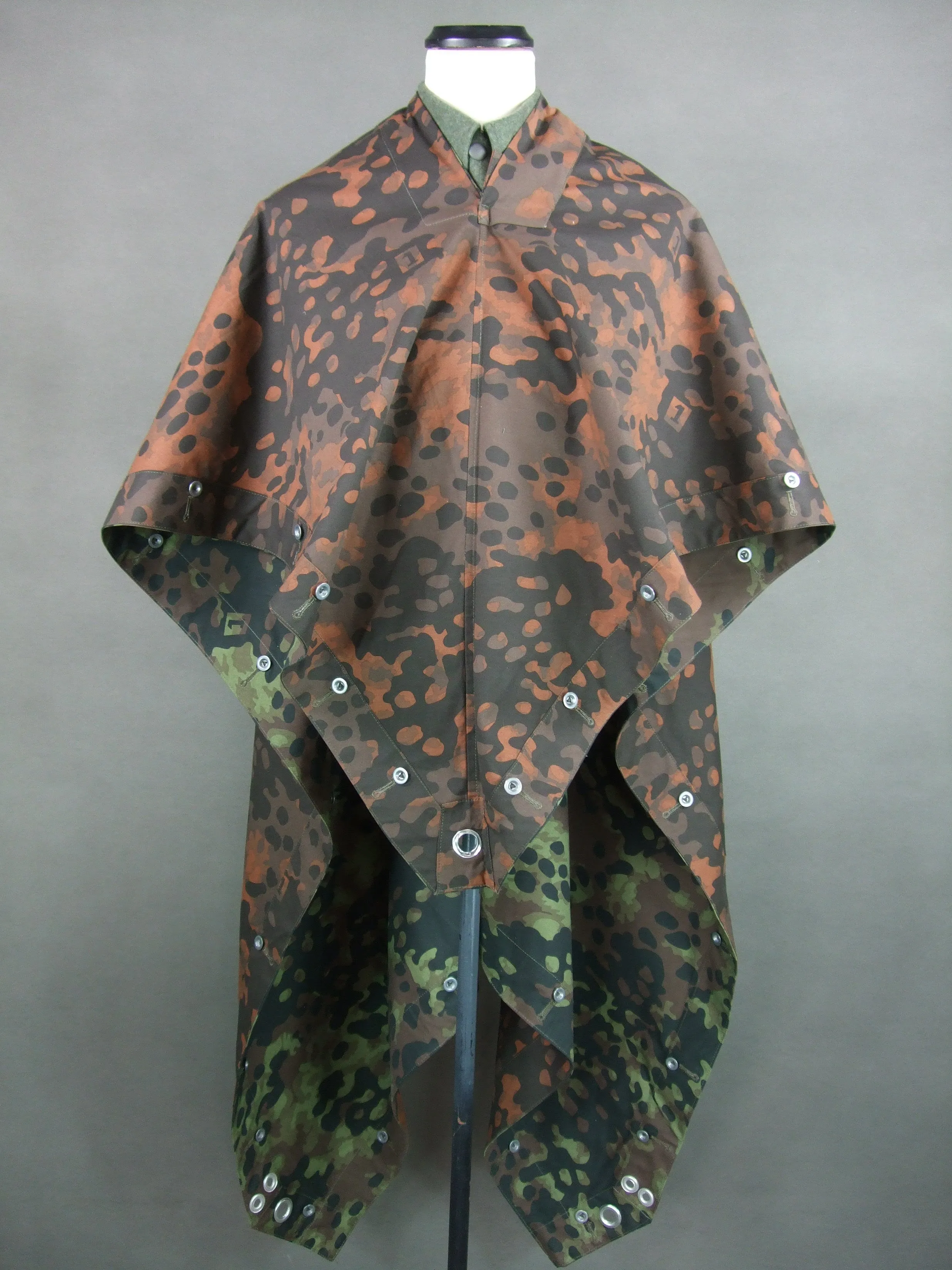 WWII German Plane Tree No.1  Camo Zeltbahn Reversible Quarter & Poncho Tent