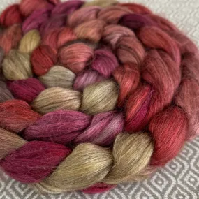 Yak Silk Roving - OOAK - Embers