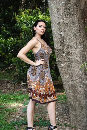 Zest Short Dress - Mandala Earth