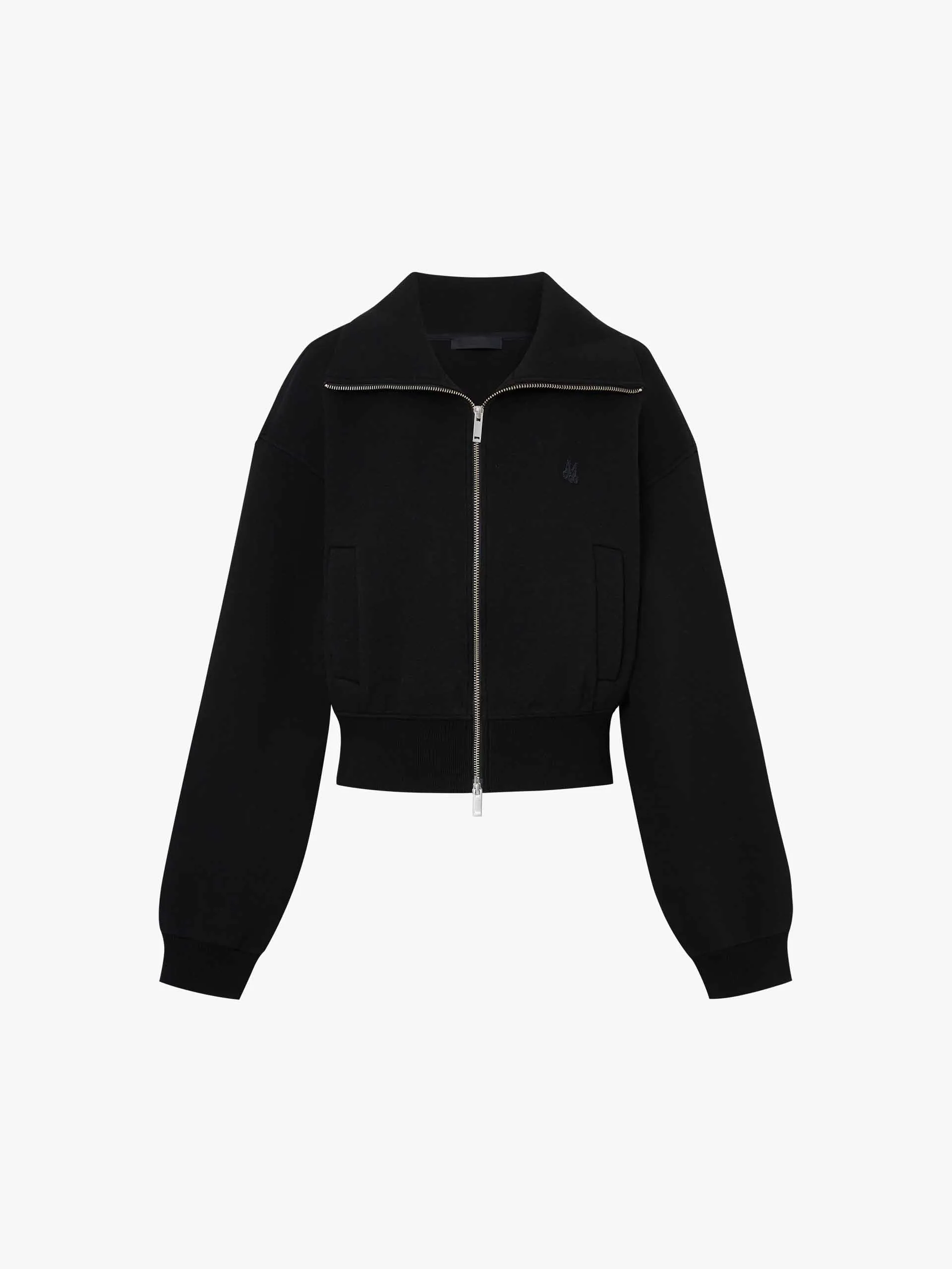 Zip Closure Cropped Jacket