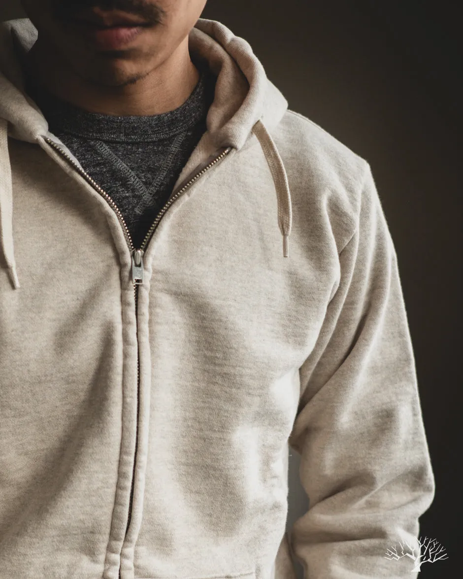 Zip Hoodie Sweatshirt - Oatmeal