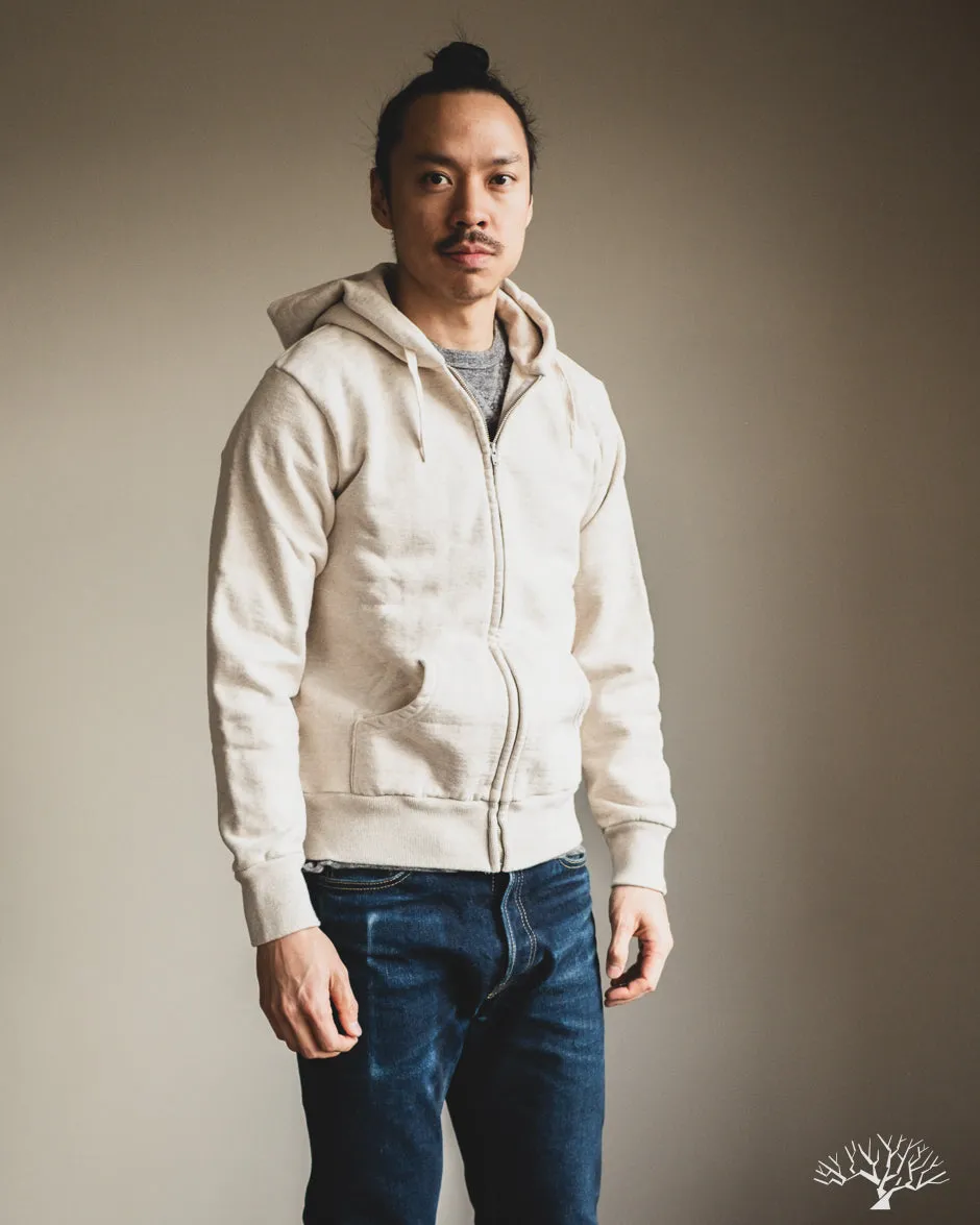 Zip Hoodie Sweatshirt - Oatmeal